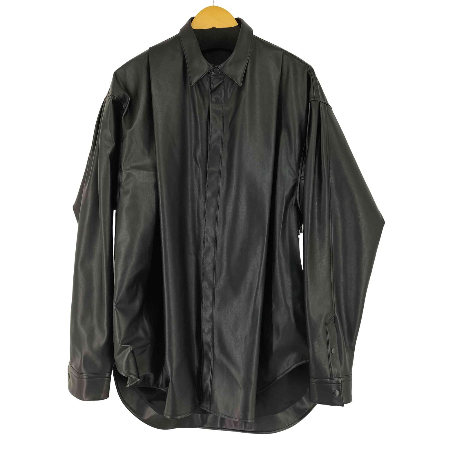 ユリウス JULIUS 23SS Synthetic Leather Shirt シンセティックレザー 