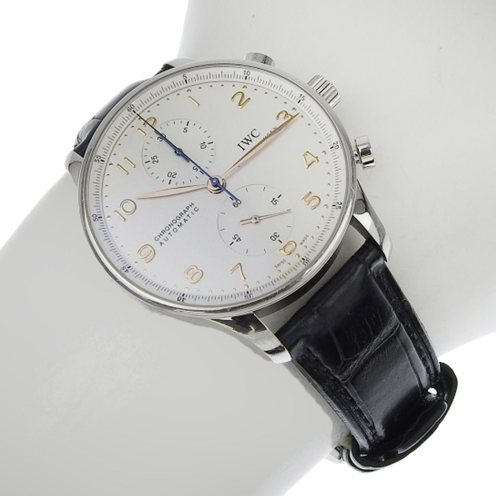 本物保証】 箱・保付 超美品 IWC ポルトギーゼ クロノグラフ IW371445