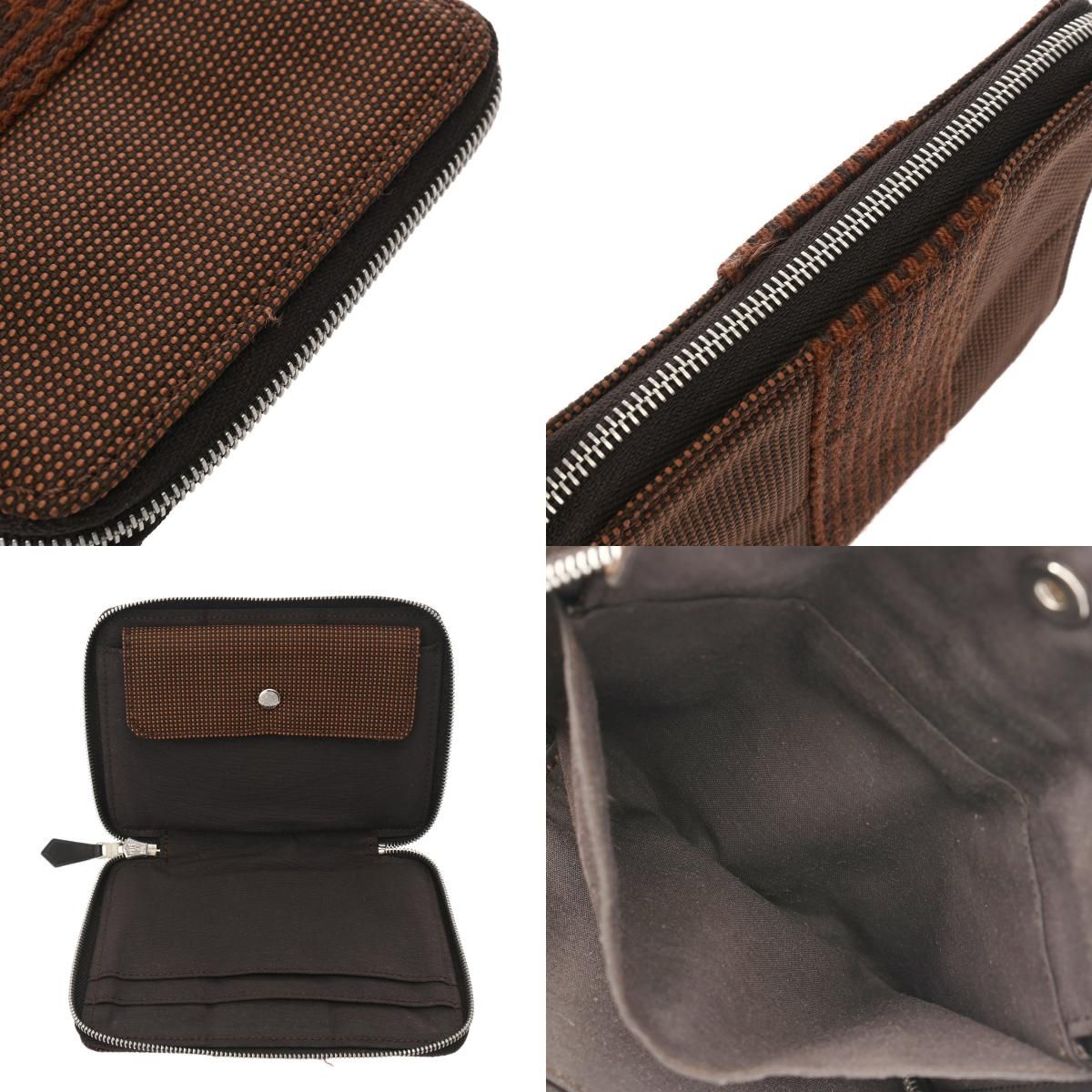 美品】◉エルメス◉ エールライン / ブラウン / コンパクト財布 【公式