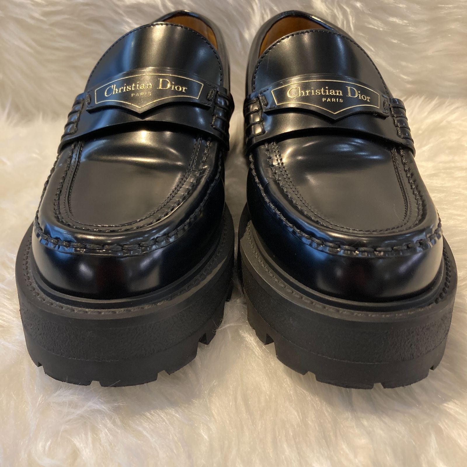DIOR ✨美品✨ Dior Boy プラットフォーム ローファー ブラック