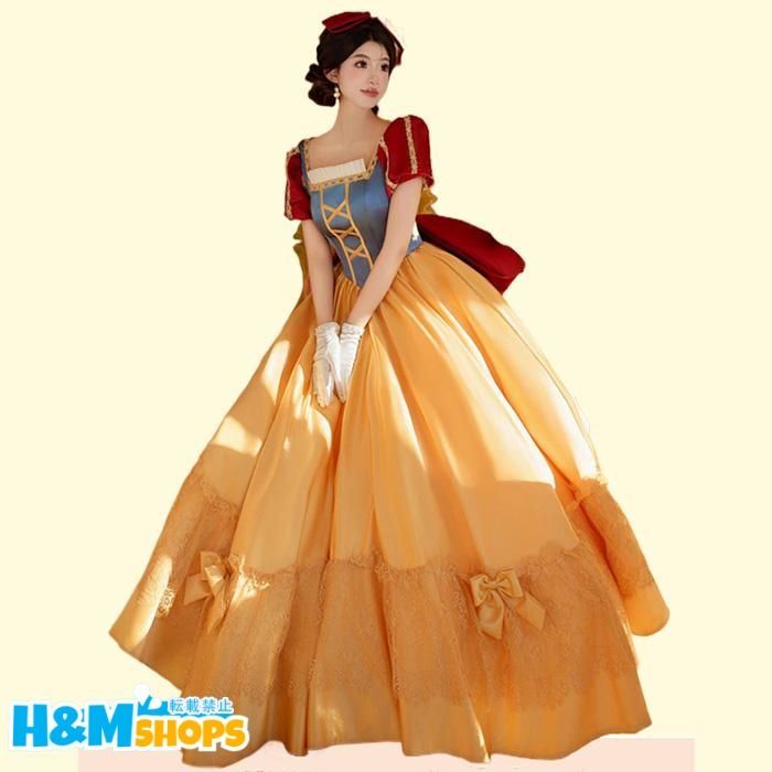コスプレ衣装 ディズニー 白雪姫 ドレス 成人式 結婚式 仮装 ハロウィン 大人女性 S M L XL