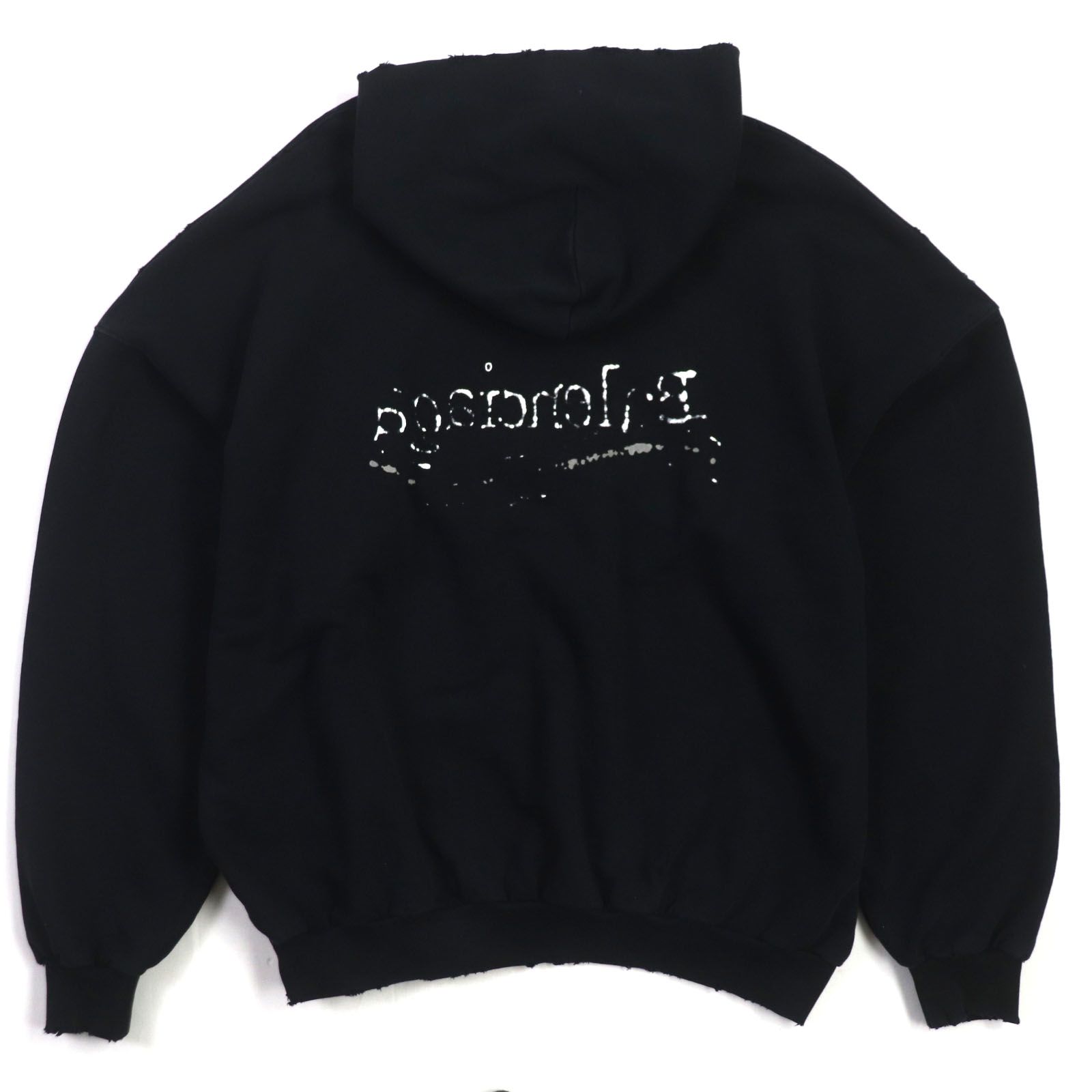 美品▽BALENCIAGA バレンシアガ 23AW 739024 コットン100% ダメージ 