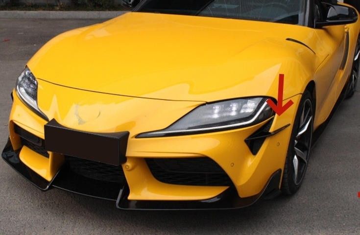 外装ガーニッシュ トヨタ スープラ 2019- A90 A91 2色選択 フロントバンパースプリッタースポイラーカバー