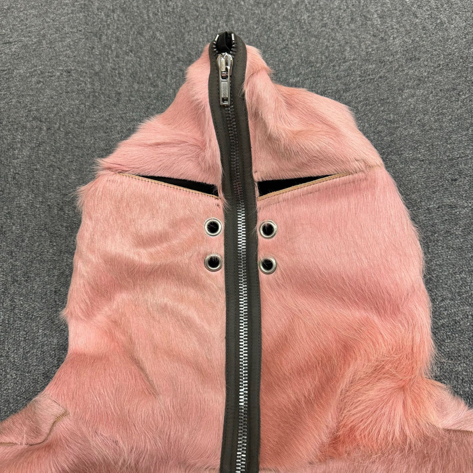 Rick Owens GIMP VEST ハラコ ギンプベスト フーデッド スリーブ
