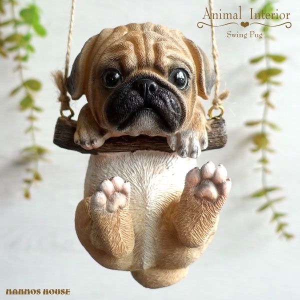 ワンさんの置物 ゴールド/ 犬 オブジェ パグ 金色 インテリア 仔犬 dog 楽天市場】犬の置物 パグ 寝ころび ワンちゃん いぬ オブジェ