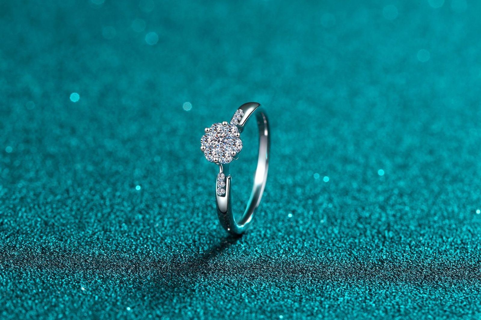 リング 指輪 モアサナイト 0.24ct シルバー925 人工ダイヤモンド