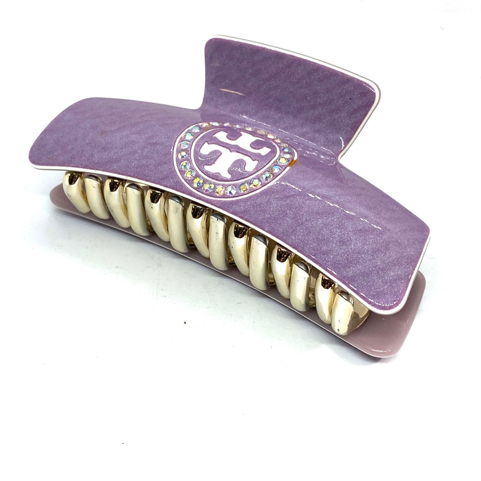 TORY BURCH トリーバーチ 髪留め バレッタ 紫 ヘアアクセサリー