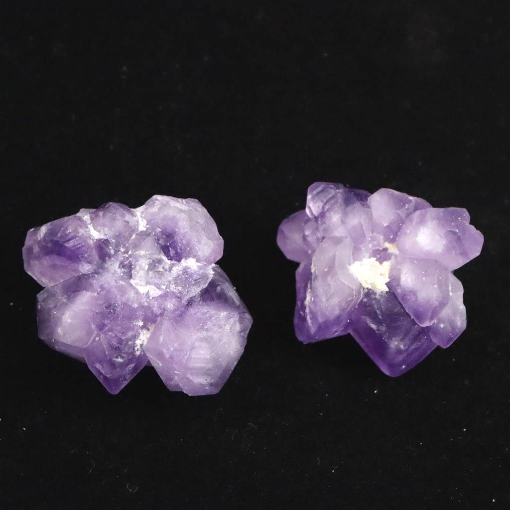 マダガスカル産アメジスト エレスチャル 原石 2個セット 27.9g 【榎本