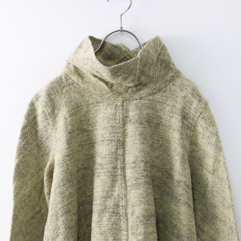 USAATO うさと 手織り 手紡ぎ 裾広 ハイネック プルオーバートップス  