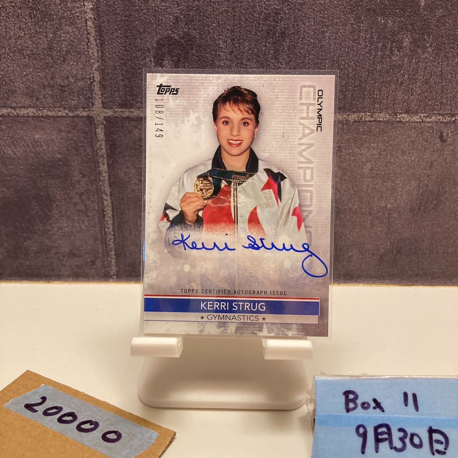 2021 Topps Kerri Strug 108 149 直筆サイン Paralympic Team Gymnastics Olympic Champion カード