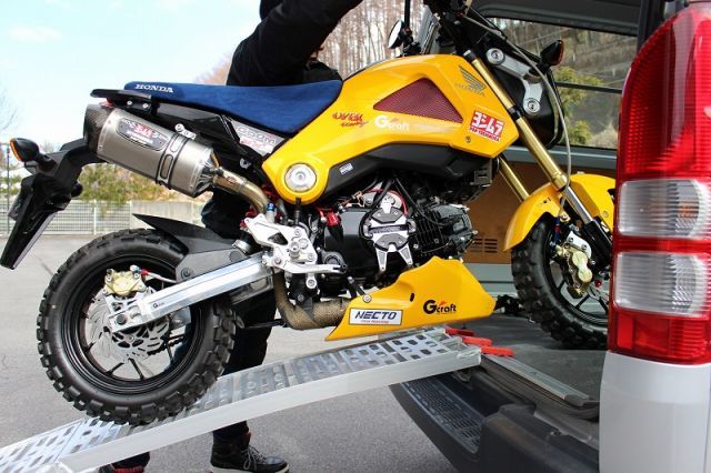 汎用モーターサイクル用アルミ製ロングスロープ折り畳み式