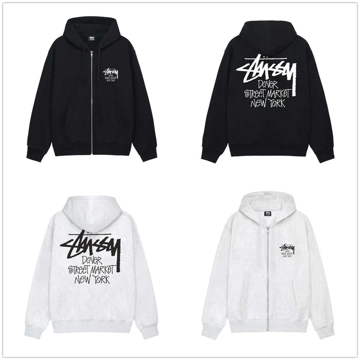 ステューシー STOCK DSM N.Y. HOOD HOODIE パーカー L ステューシー  YORK パーカー Mサイズ ブラック STUSSY STOCK