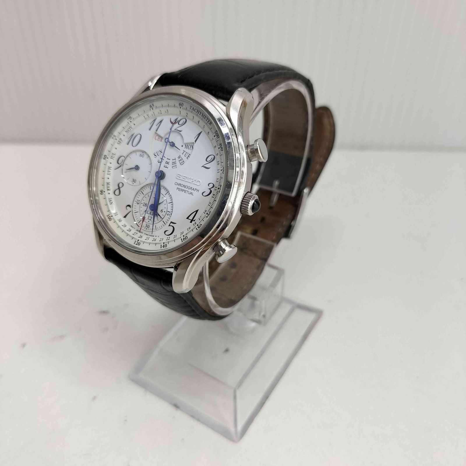 セイコー SEIKO 7T86 クロノグラフ パーペチュアル メンズ 表記