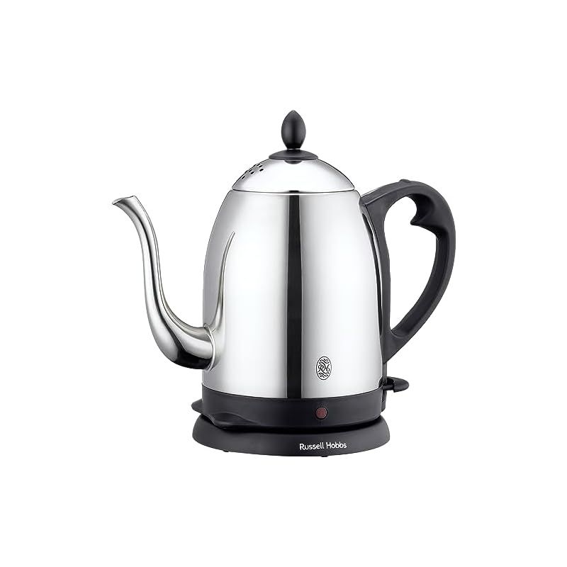 大石アンドアソシエイツ ラッセルホブス 電気ケトル コーヒー 1.0L ドリップ ポット 細口 ステンレス 洗いやすい 1250W 7410JP 0