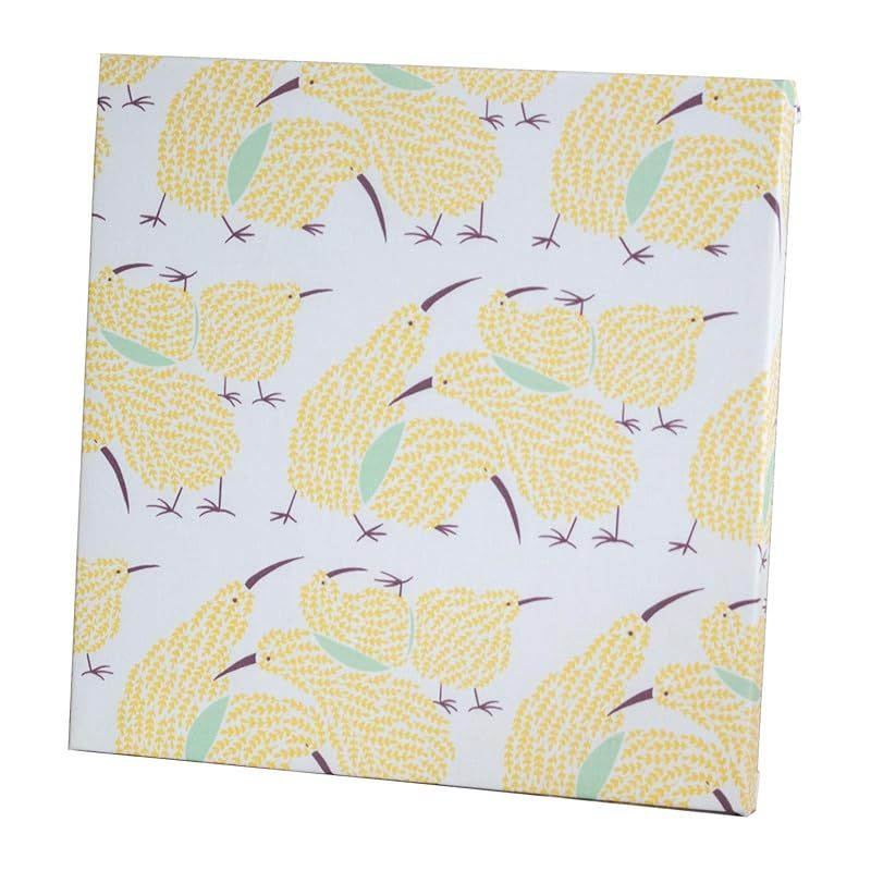 ファブリックパネル 30×30cm キーウィ 鳥 アートパネル 正方形 北欧 インテリア