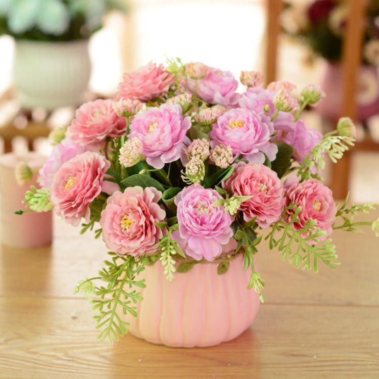 花　アートフラワー　ブーケ　ボタン　牡丹　蕾　ツボミ　プレゼント　立体 花 アートフラワー ブーケ ボタン 牡丹 蕾 ツボミ プレゼント 立体