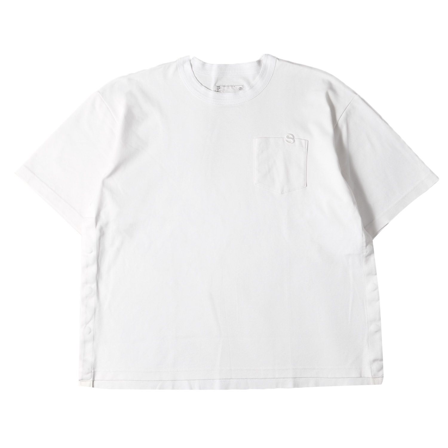 美品】Sacai サカイ Tシャツ サイズ:4 / 23SS サイドスナップボタン