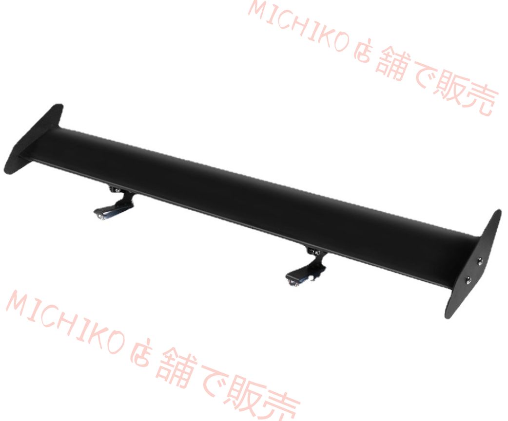 【新色追加】 111cm gtウィング ハッチバック汎用 スポイラー アジャスタブル リア トランク スポイラー ウィング ブラック アルミ製