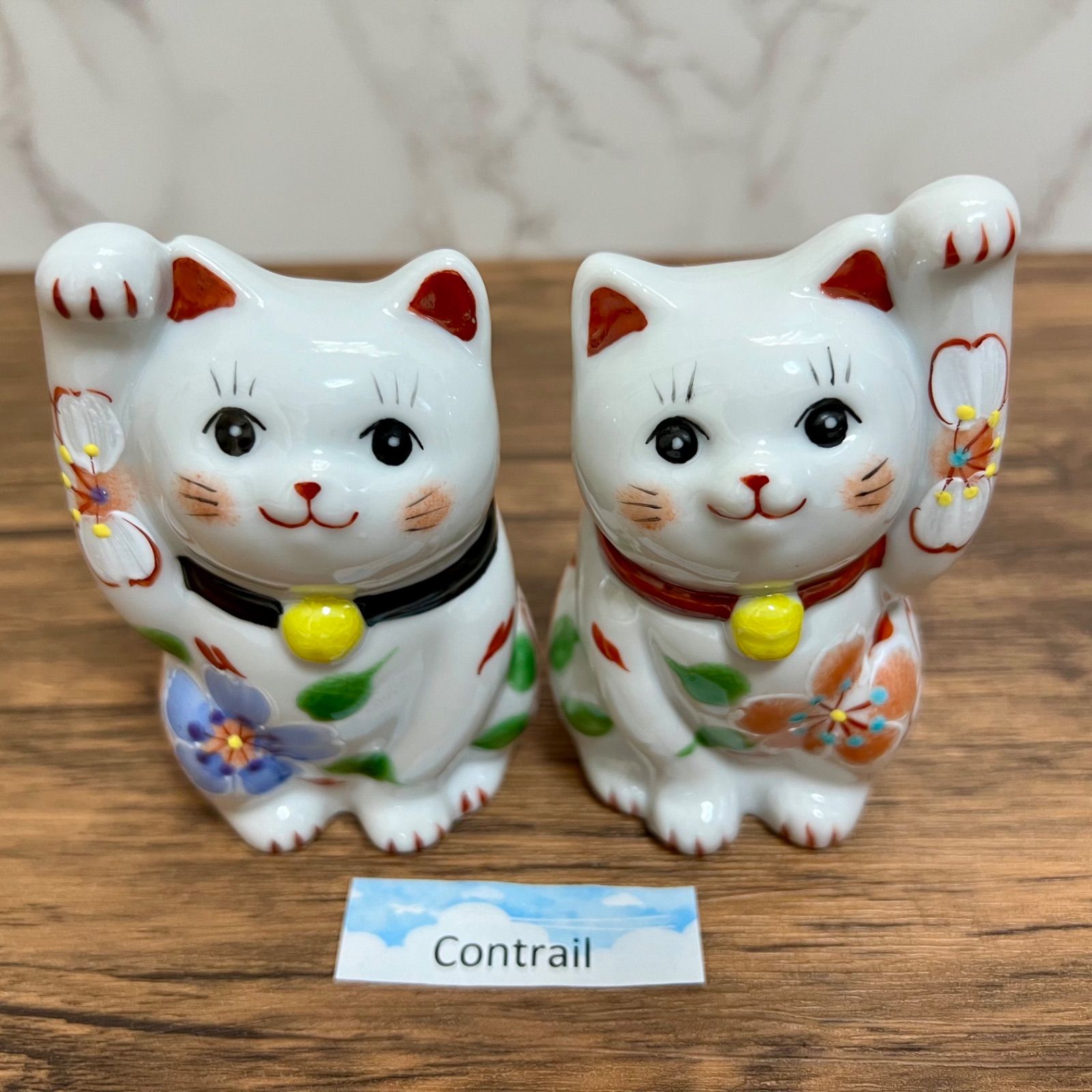 ヴィンテージ　開運縁起物招き猫　希少品三毛猫　久谷焼 ヴィンテージ 開運縁起物招き猫 希少品三毛猫 久谷焼