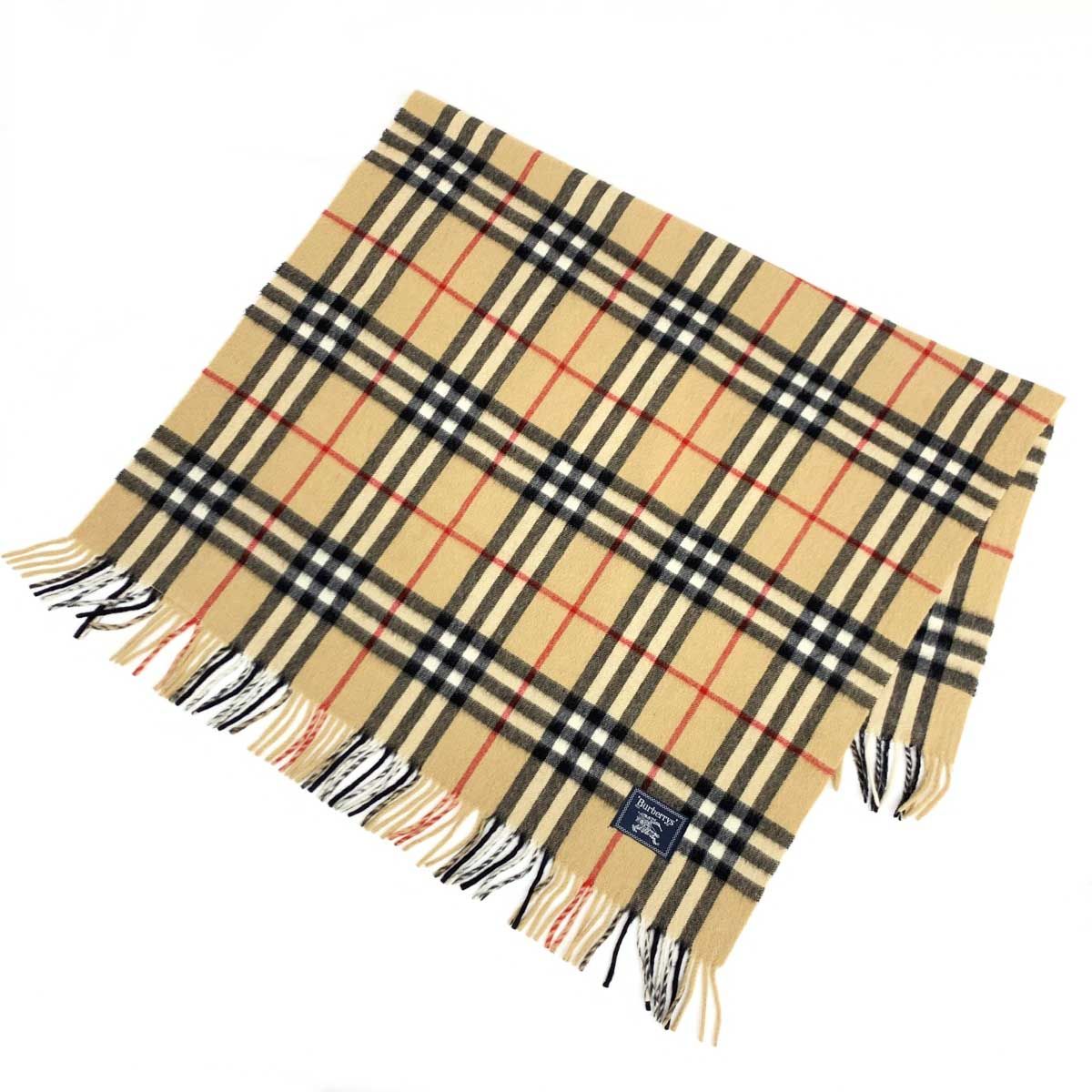 ✨未使用✨バーバリー ノバチェック　ウール　ひざ掛け　ブランケット　ベージュ BURBERRY ウールブランケット ベージュ ノバチェック柄 【公式通販】