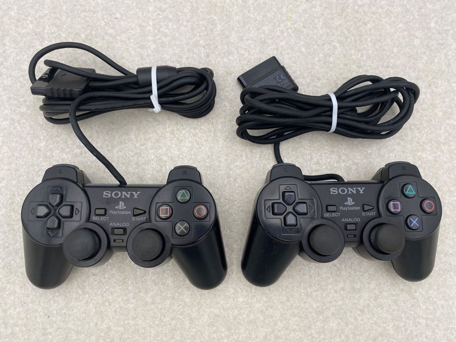 SONY PlayStation2 SCPH-30000 コントローラー2個付 Sony PlayStation 2 PS2 SCPH-30000 Black Console W/Box F/S