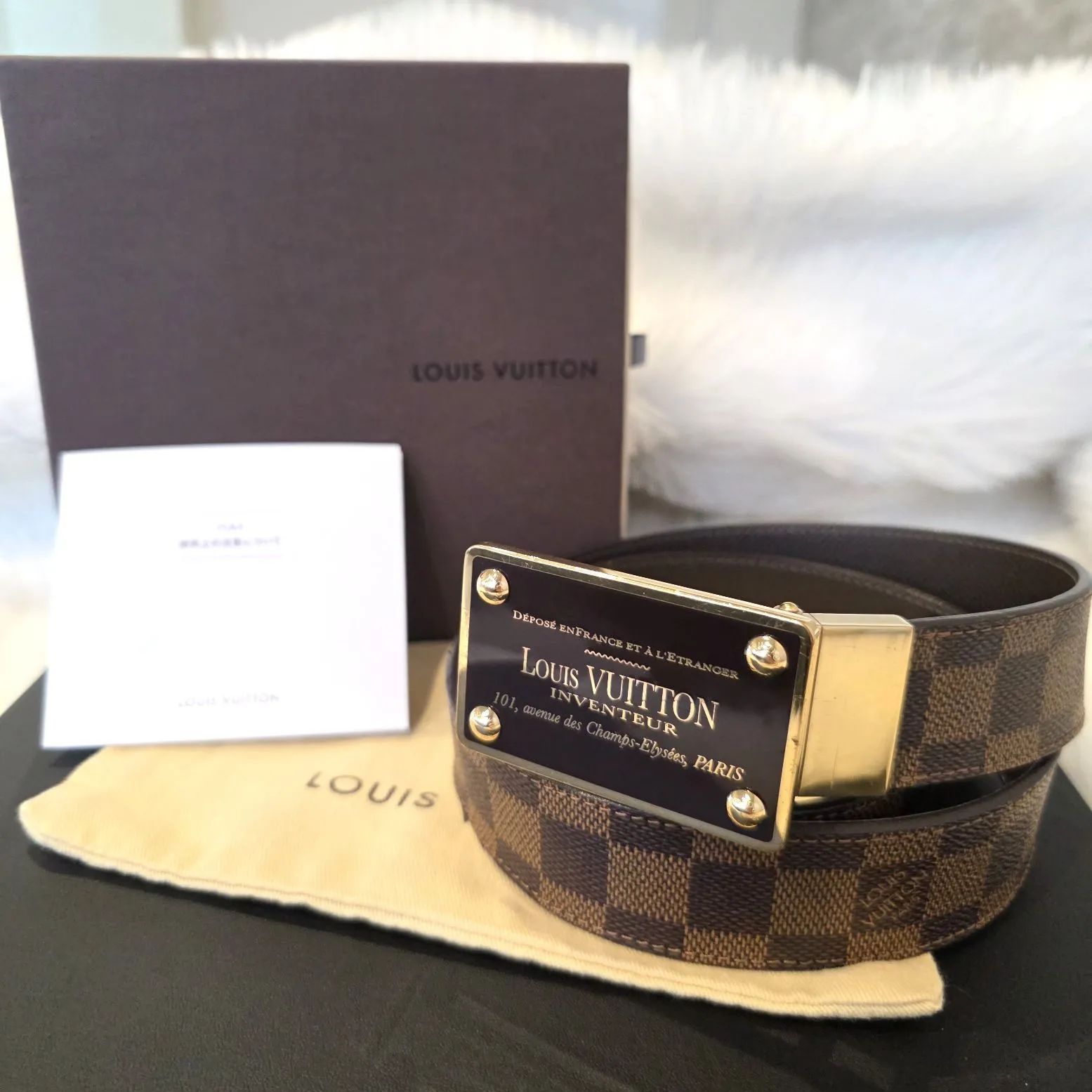 LOUIS VUITTON サンチュール アンヴァントゥール 全長103cm LOUIS VUITTON ルイ ヴィトン サンチュール ネオアンヴァン