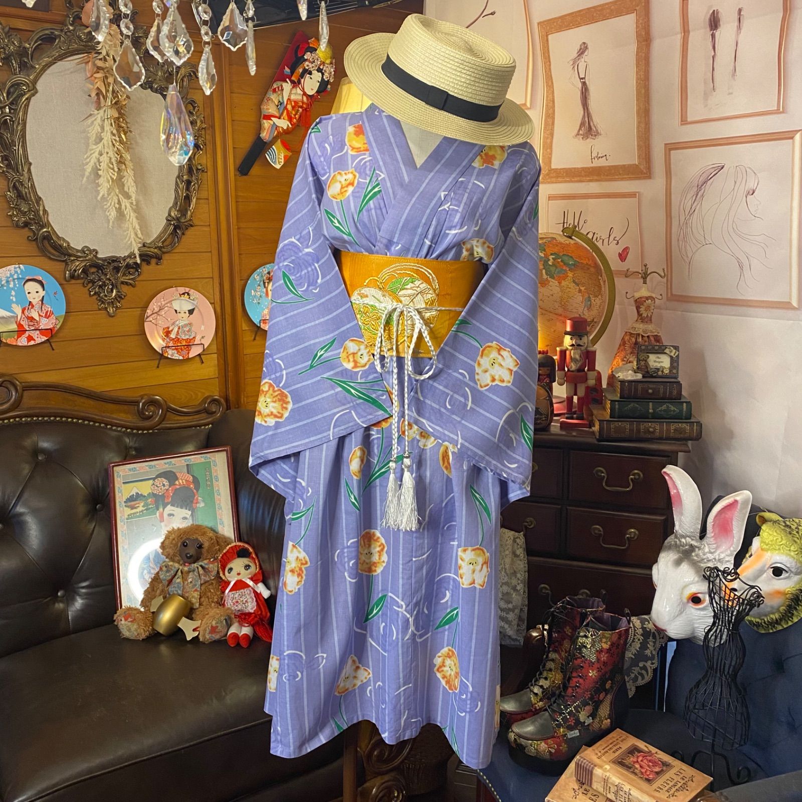 新商品】浴衣リメイクワンピース！ | 羽織屋 etowa