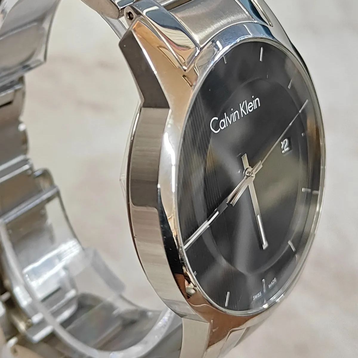 美品】Calvin Klein カルバンクライン 腕時計 メンズ シンプル 
