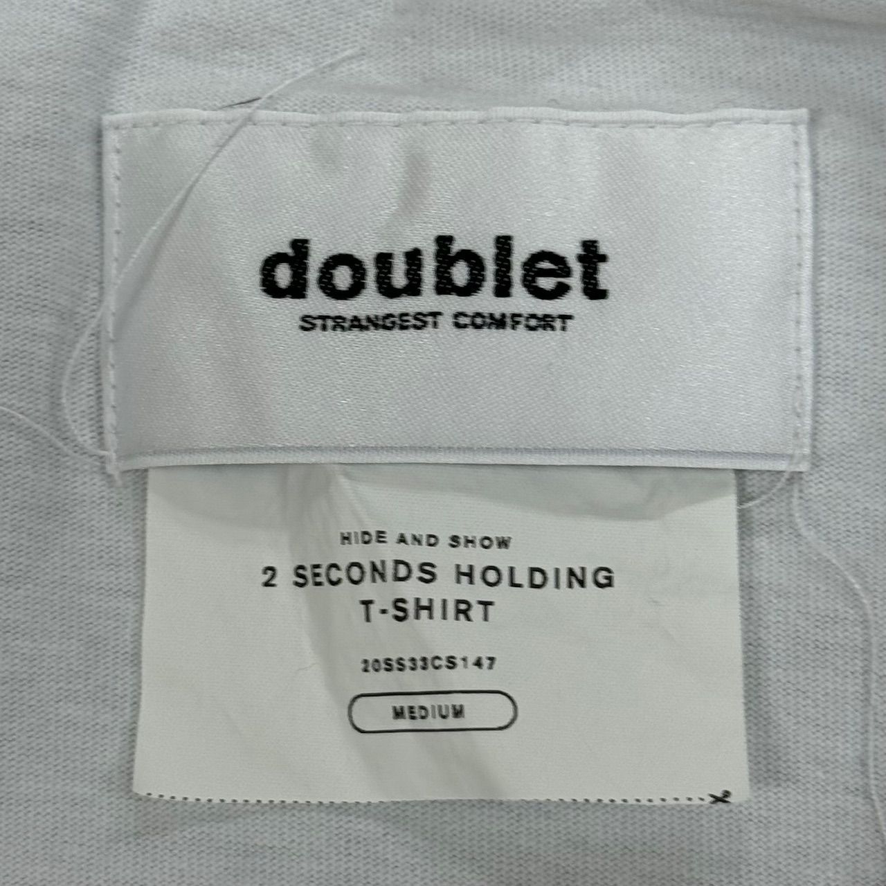 doublet 20SS 2 SECONDS HOLDING T-SHIRT セカンドハンディングTシャツ 半袖 ダブレット 20SS33CS147 M 63537A4