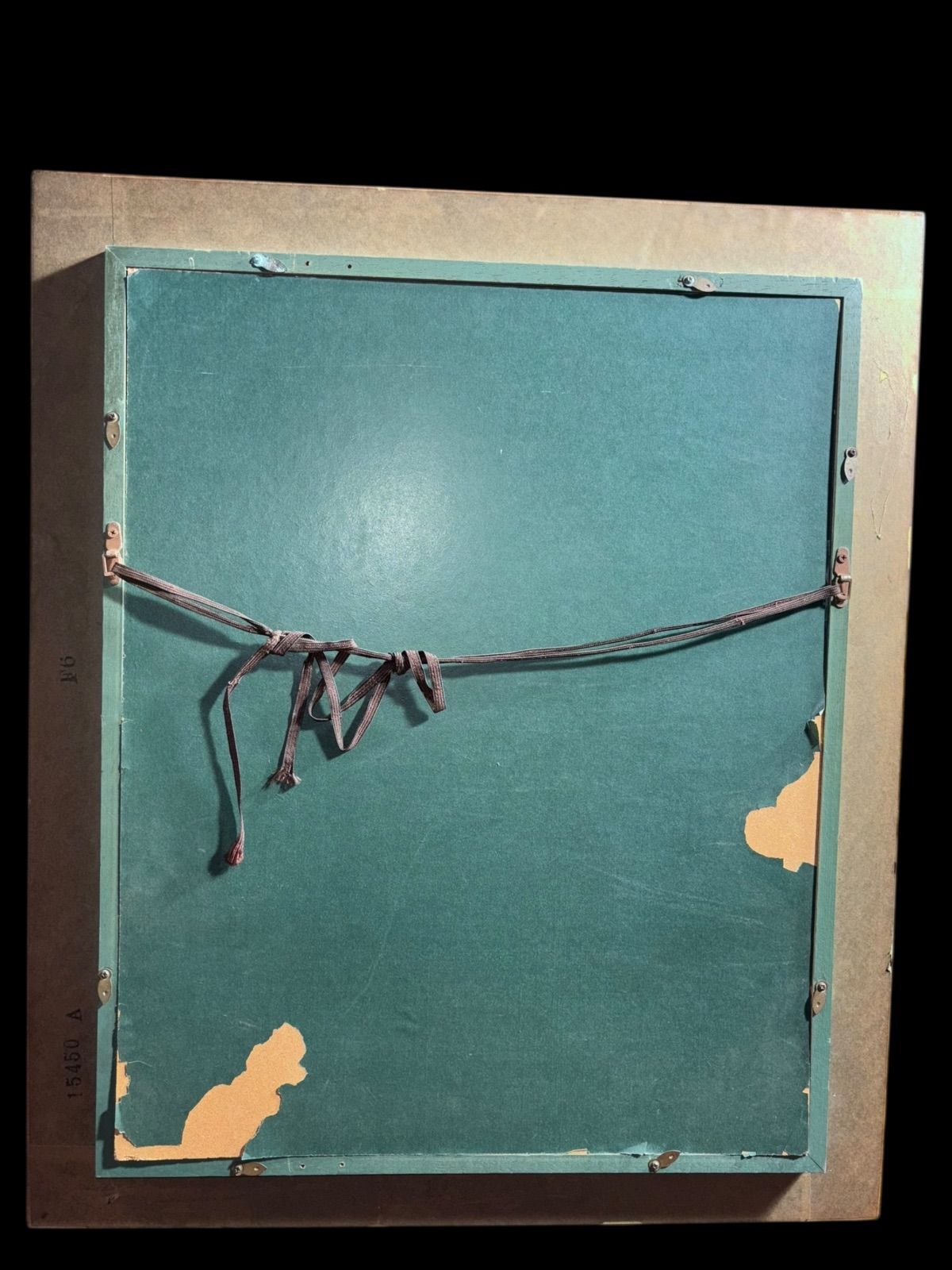 光風会所属 神谷昇子 大山の風景 油彩画 金色フレーム