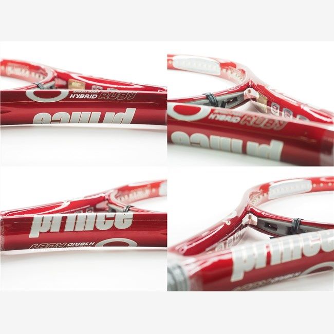 Prince - 中古 テニスラケット プリンス オースリー スピードポート ハイブリッド ルビー OS 2007年モデル (G1)PRINCE O3 SPEEDPORT HYBRID RUBY OS 2007 中古】プリンス オースリー スピードポート ホワイト ライト MP