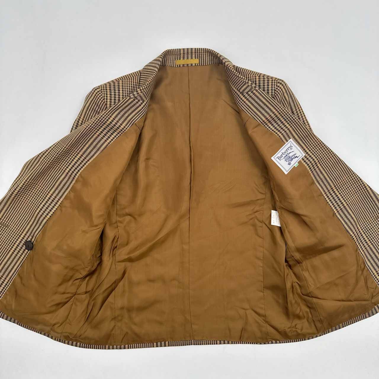 Burberrys ダブルブレスト チェックジャケット ブレザー ウール M