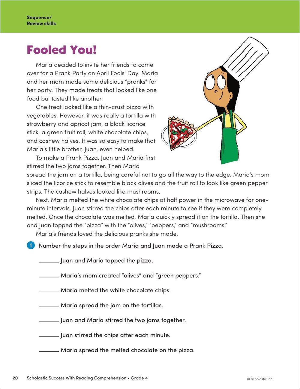 Scholastic Success with Reading Comprehension Grade 4 Workbook
