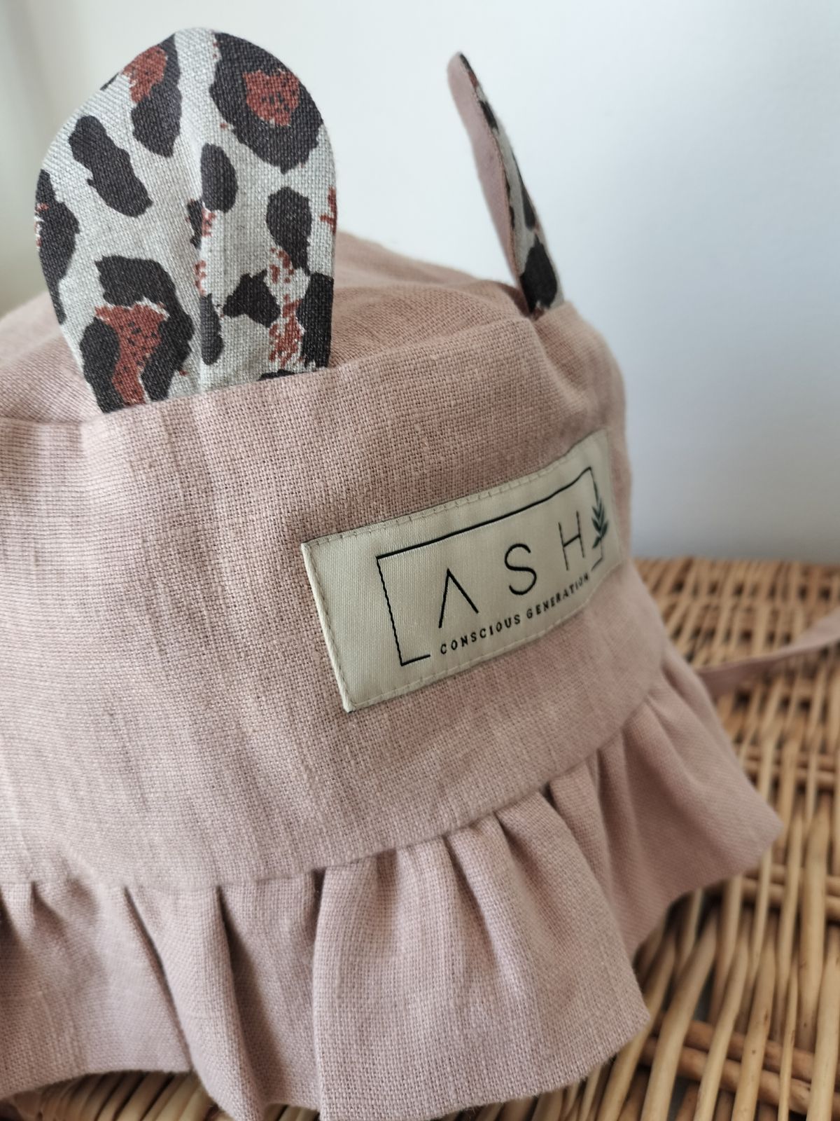 ASH generation linenhat bear アッシュジェネレーション リネンハット くま