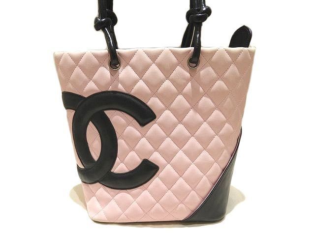 CHANEL シャネル カンボンライン トートバッグ ミディアム