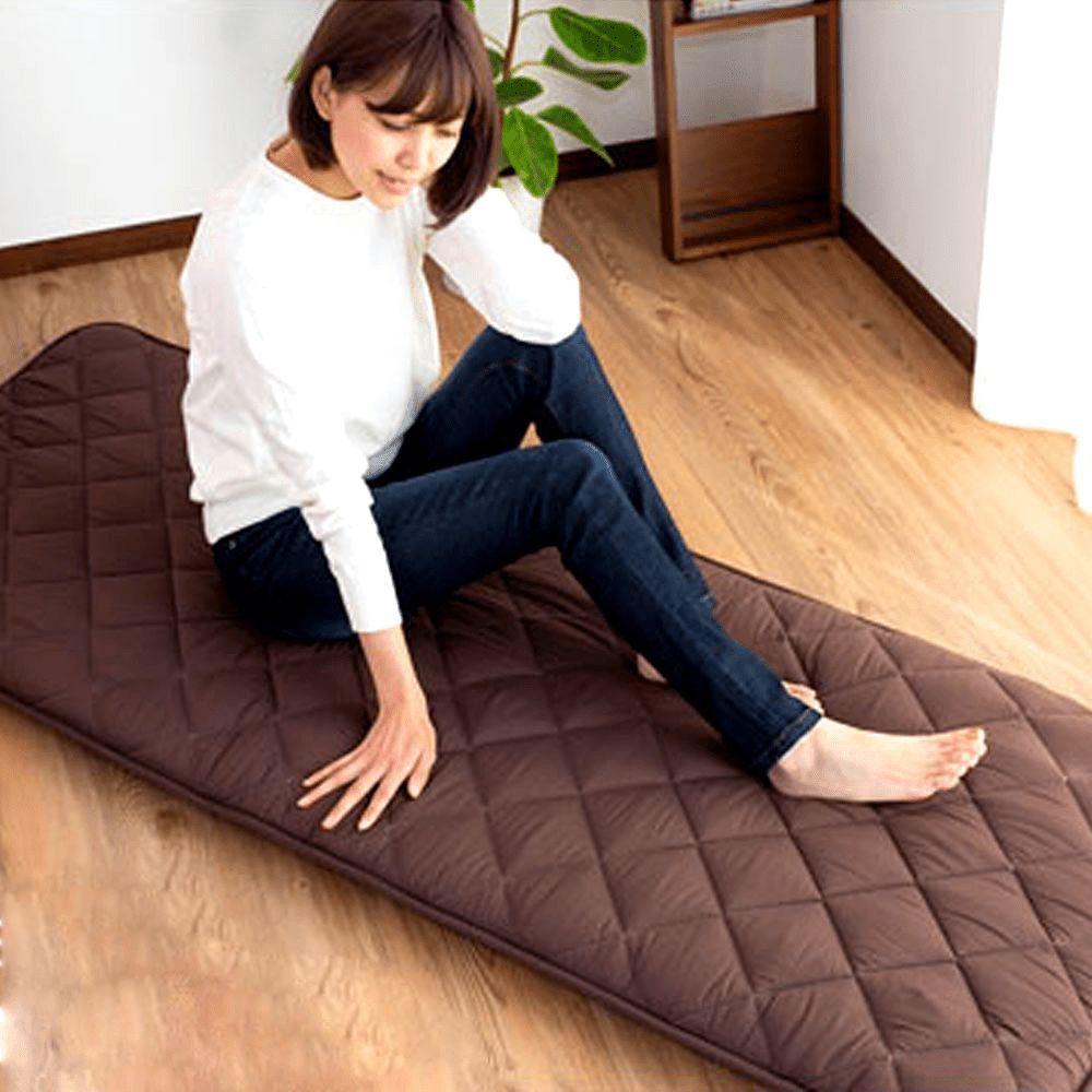 寝具 マットレス 長椅子クッション 昼寝マット 長いスリーピングパッド ノルディックシンプルクールトカバー トラック用オーバーナイトスリープ キャンプ アウトドア 車 リビング 休憩 仮眠 68×180cm ブラウン ブルー ナチュラル