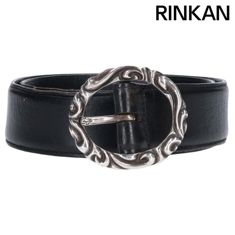 クロムハーツ ダガー シルバー バックル with 1.5 in レザー ベルト