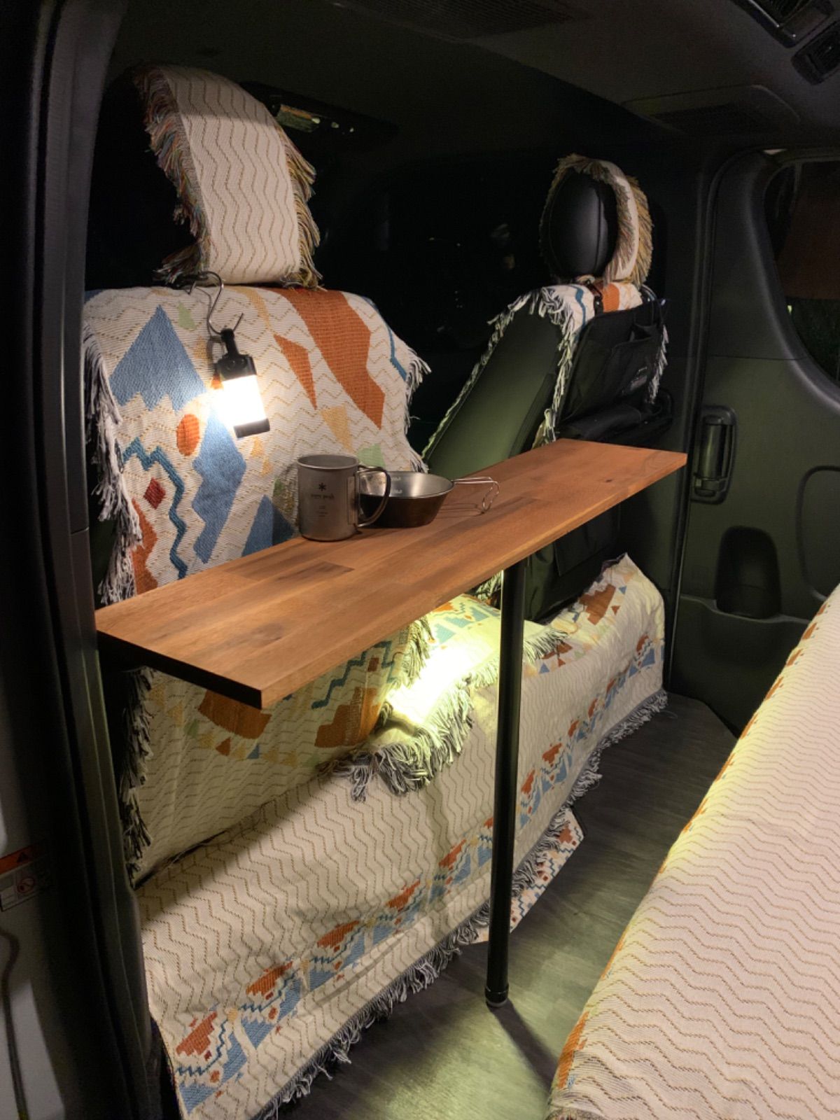 minami⭐️フォロー様限定値引き⭐️ハイエースセカンドテーブル(BK) ハイエース セカンドテーブル サイズ1 縦20センチ✖️横91センチ