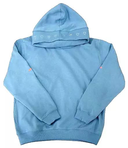 中古】衣類 米津玄師 ティースくんパーカー ペイルブルー L