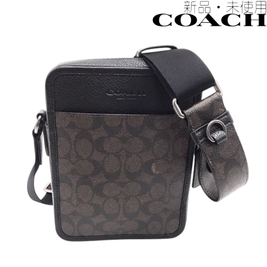 COACH コーチ COF-CAT78-QBXAM-1 ショルダーバッグ 斜め掛け 鞄 ブランドバッグ サリバン クロスボディ シグネチャー メンズ レディース ユニセックス ブラウン ブラック 6325628