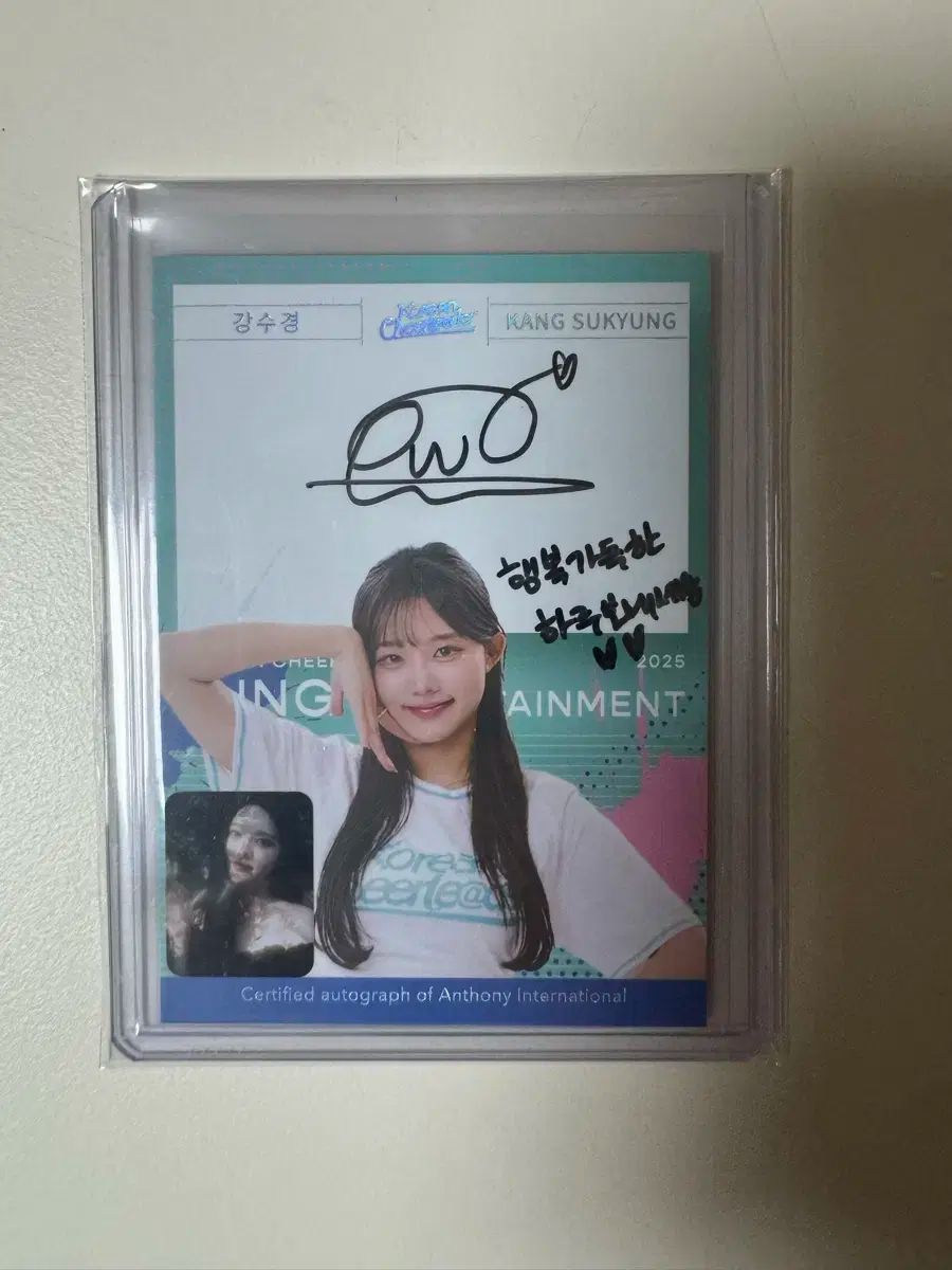 チアリーダー スイミングゴーグル ミニフォト サイン カード