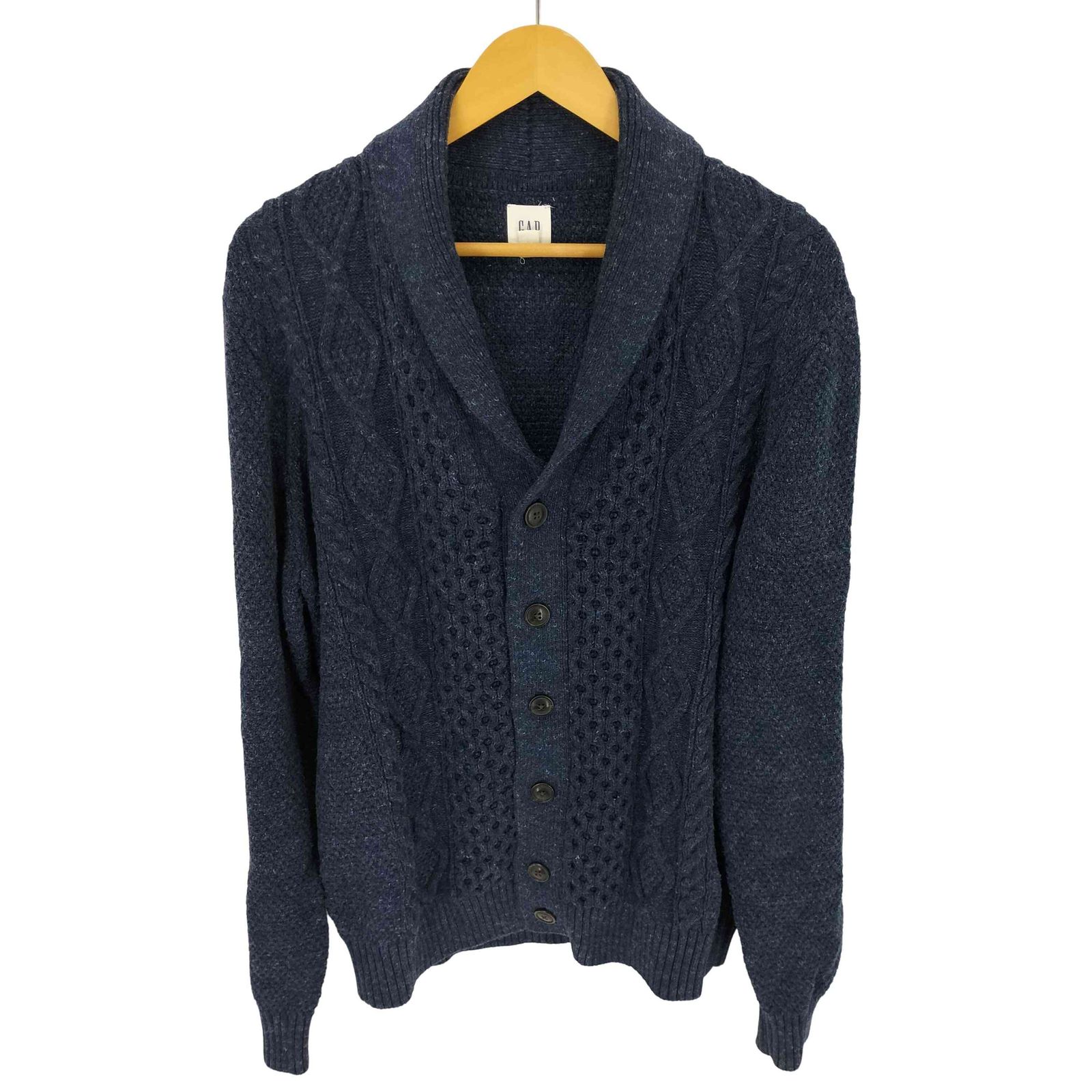 ギャップ Gap ショールカラ―ケーブルニットカーディガン メンズ import：XL