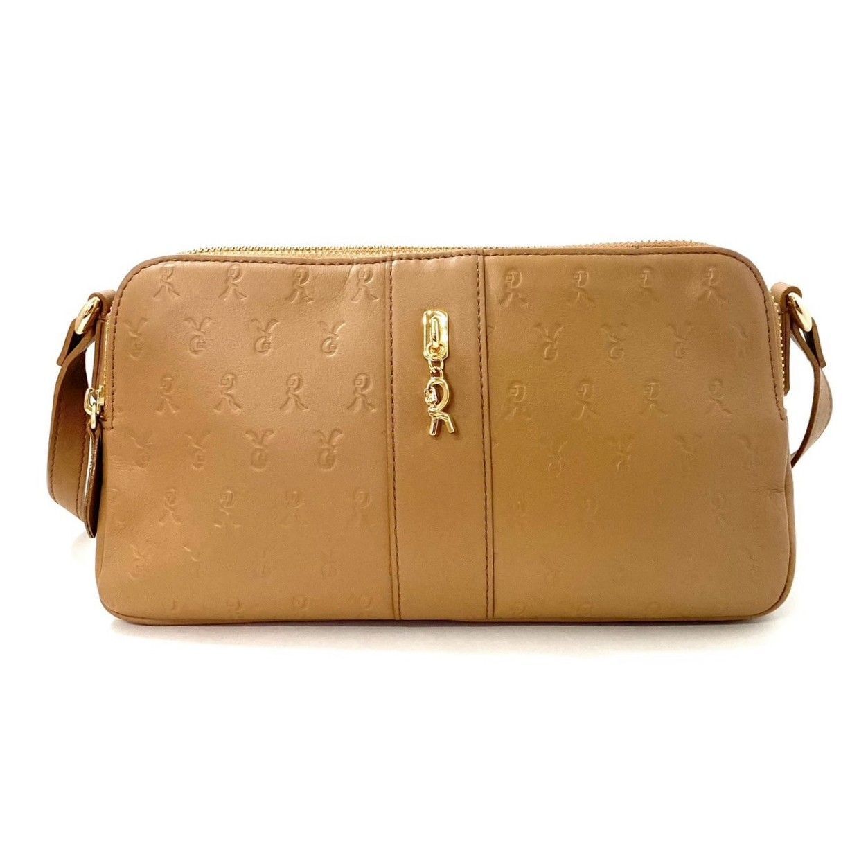 【美品】ロベルタディカメリーノ ミヌエット シルキーシナモン 美品]ロベルタディカメリーノ ミヌエット ショルダーバッグ