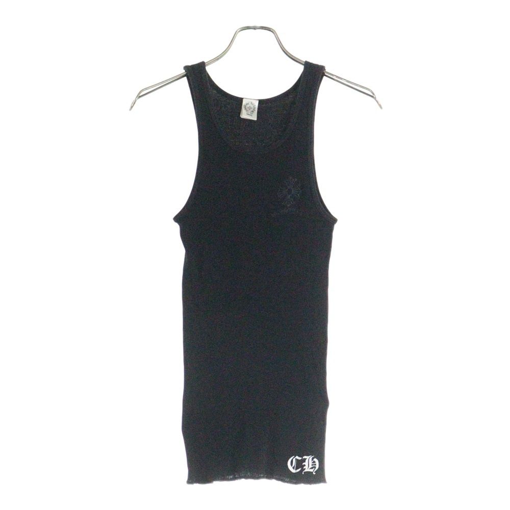 CHROME HEARTS クロムハーツ TANK TOP CHプラス サークルロゴ バックプリント ブラック
