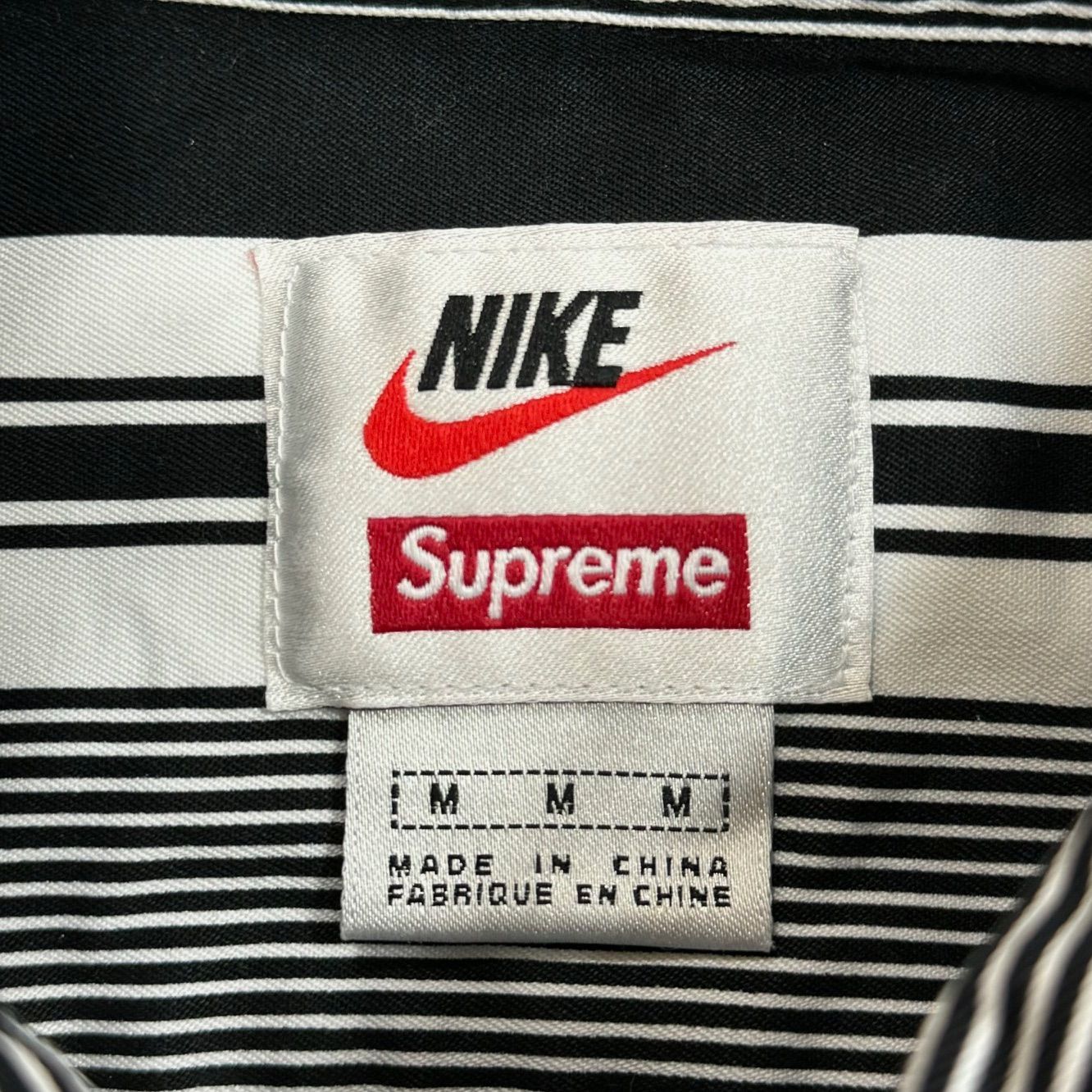国内正規 Supreme NIKE 21SS Cotton Twill Shirt DB0499-010 コラボ