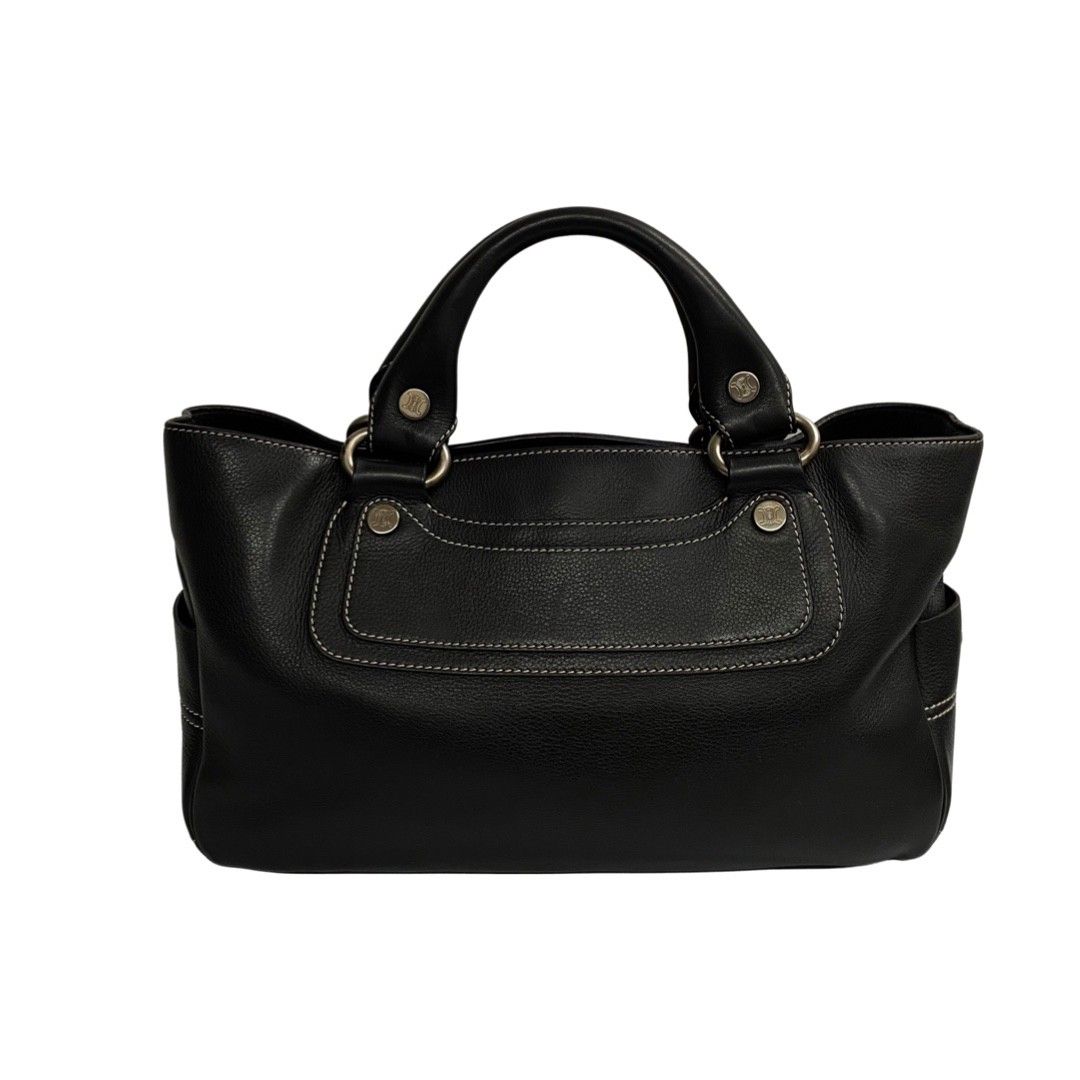 極 美品 保存袋付 CELINE セリーヌ ブギーバッグ トリオンフ ロゴ 金具 