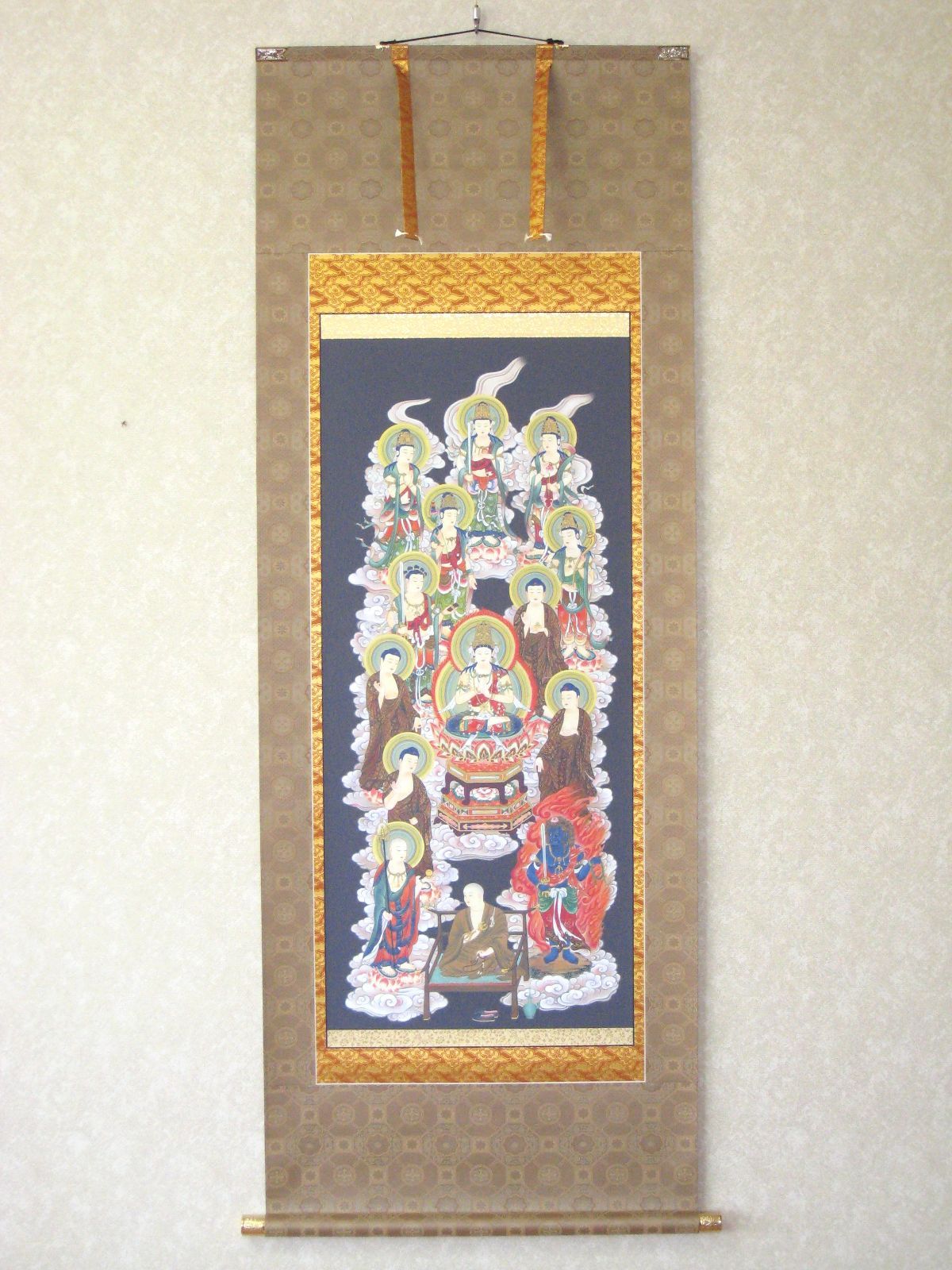 【特価品】掛け軸 掛軸　真言十三佛◆恩田三澄 (真作・新品) 150センチ丈 特価品】掛け軸 掛軸 真言十三佛◇恩田三澄 (真作・新品) 150