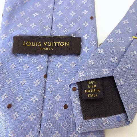 LOUIS VUITTON モノグラムネクタイ ライトブルー LOUIS VUITTON ルイヴィトン ネクタイ モノグラム ライトブルー