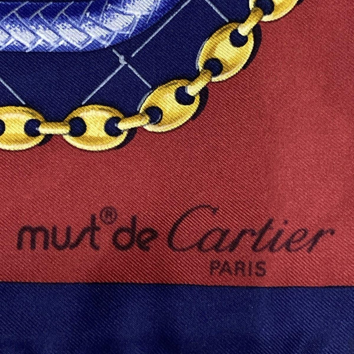 カルティエ　スカーフ Cartier - ☆Cartier☆ スカーフ ベルト チェーン ロゴ ブラウン