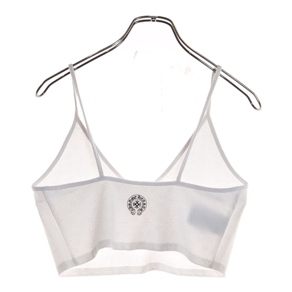 CHROME HEARTS クロムハーツ CH Plus Pattern Horseshoe Rubber Print Camisole CHプラス柄 ホースシューラバープリント キャミソール 総柄 ショート丈 レディース ホワイト